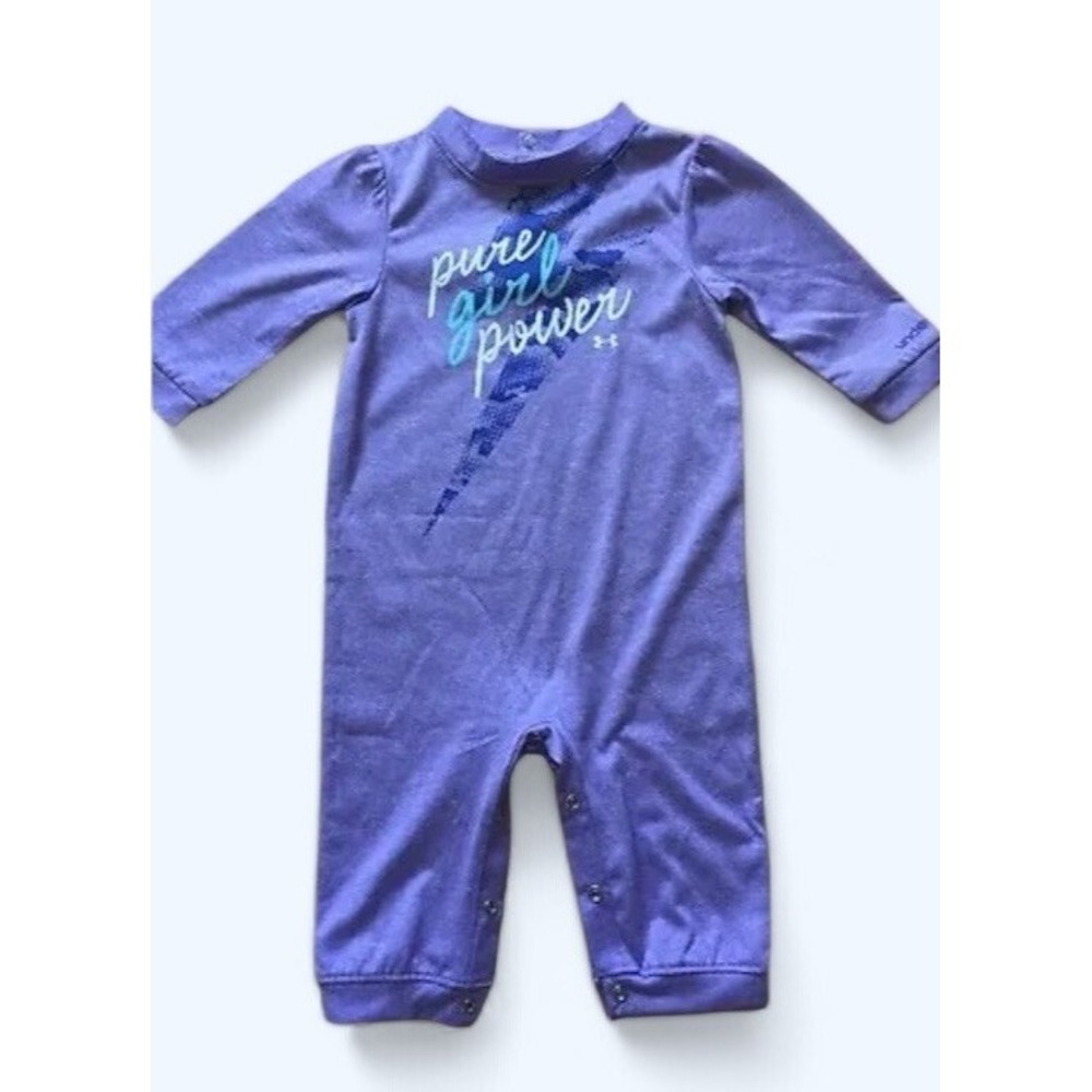 Under Armour One Piece Outfit Baby Toddler Size 3-6 Months Purple